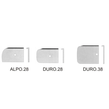 Listwa boczna do blatu duropal 28mm prawa, aluminium, Zobal